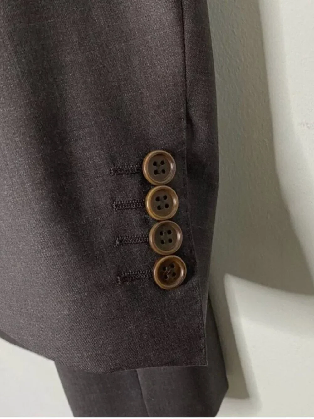 Canali Men’s Brown Dress Jacket 100% Pure Virgin Wool Old Money Size 58L Italy